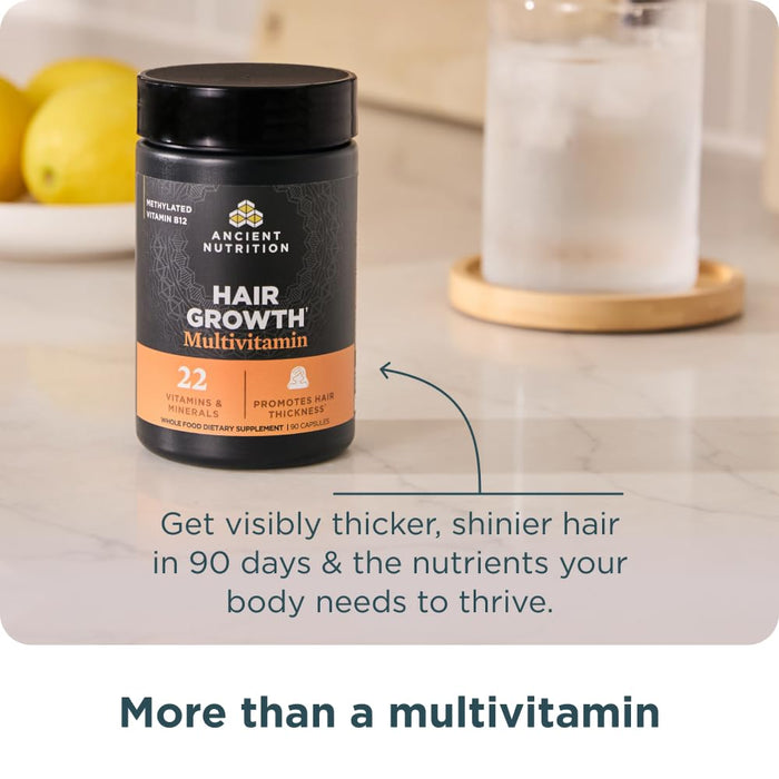 Ancient Nutrition Hair Growth Multivitamin – 90 Capsules