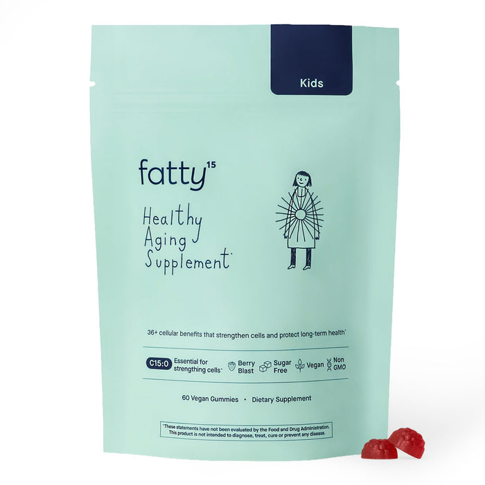 Fatty15 C15:0 Healthy Aging Supplements Kids Gummies - 60 Vegan Gummies