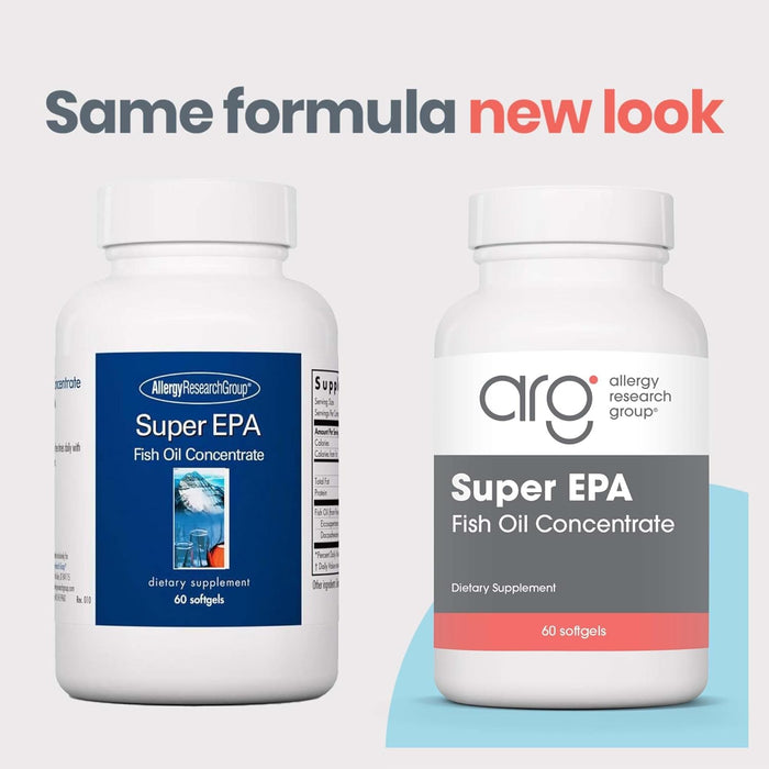 Allergy Research Group - Super EPA - Omega 3 Fish Oil 60 Softgels