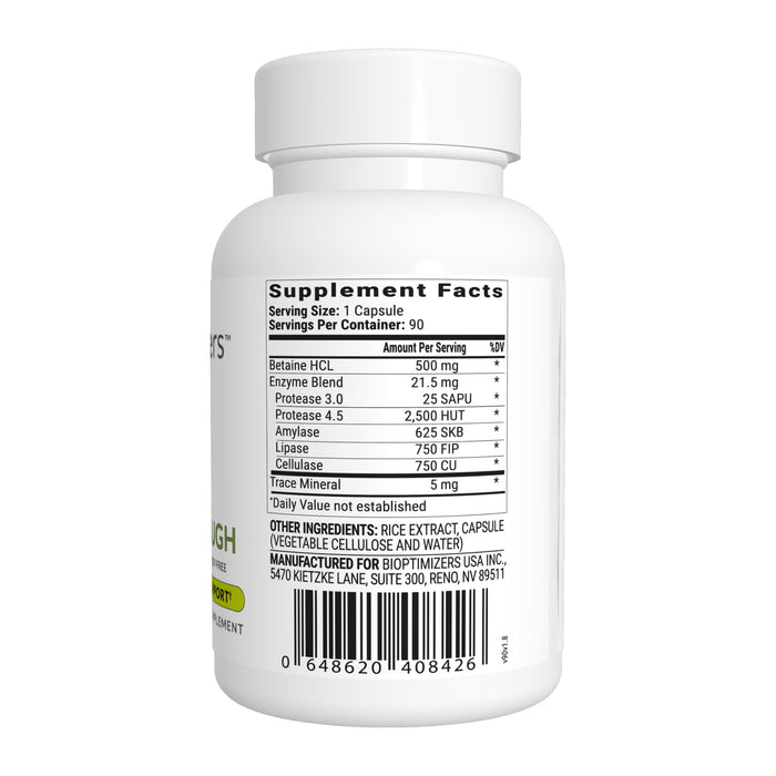 BiOptimizers HCL Breakthrough 90 Pepsin-Free Capsules