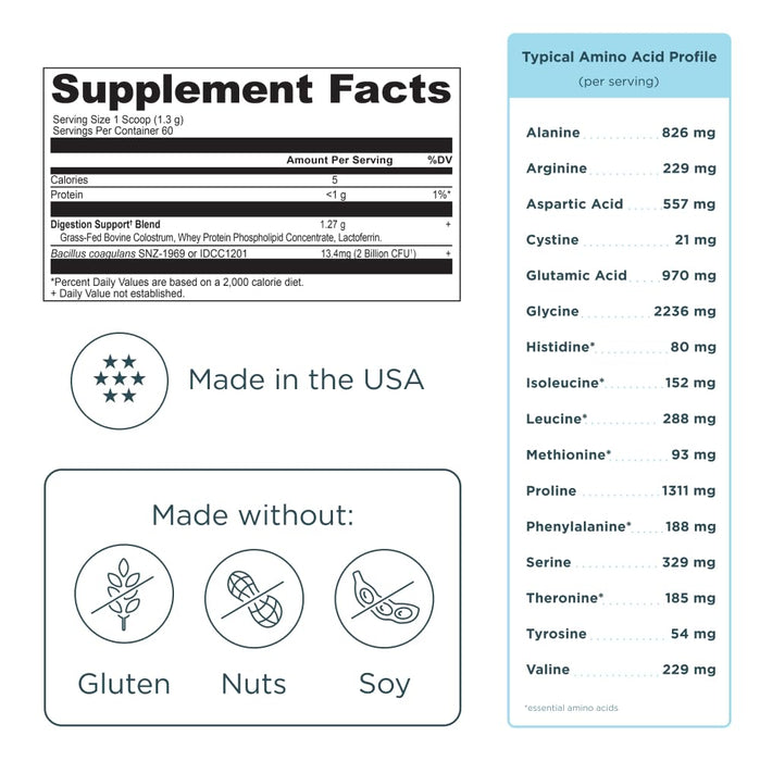 Ancient Nutrition Colostrum Superfood Powder Unflavored 60 Servings-2.8 oz