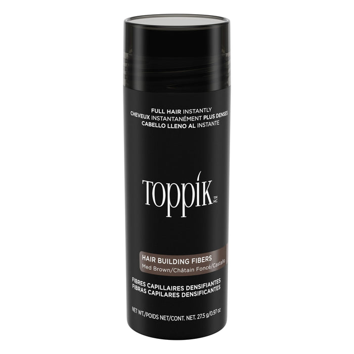 Toppik Hair Building Fibers, MEDIUM BROWN, 27.5g  Fuller Looking Hair