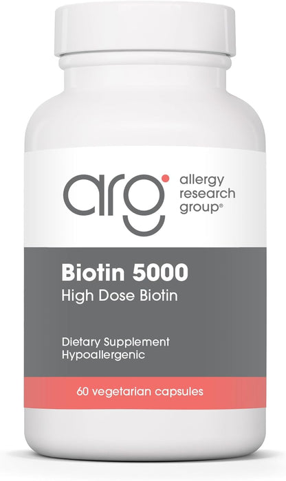 Allergy Research Group Biotin 5000, 60 Vegetarian Capsules