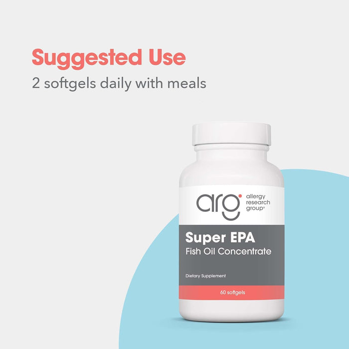 Allergy Research Group - Super EPA - Omega 3 Fish Oil 60 Softgels