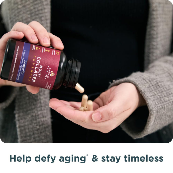 Ancient Nutrition Multi Collagen Advanced Longevity 90 Count