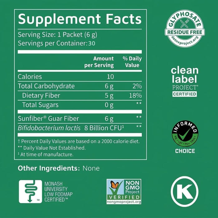 Tomorrow's Nutrition Sunfiber GI 30 Individual Servings