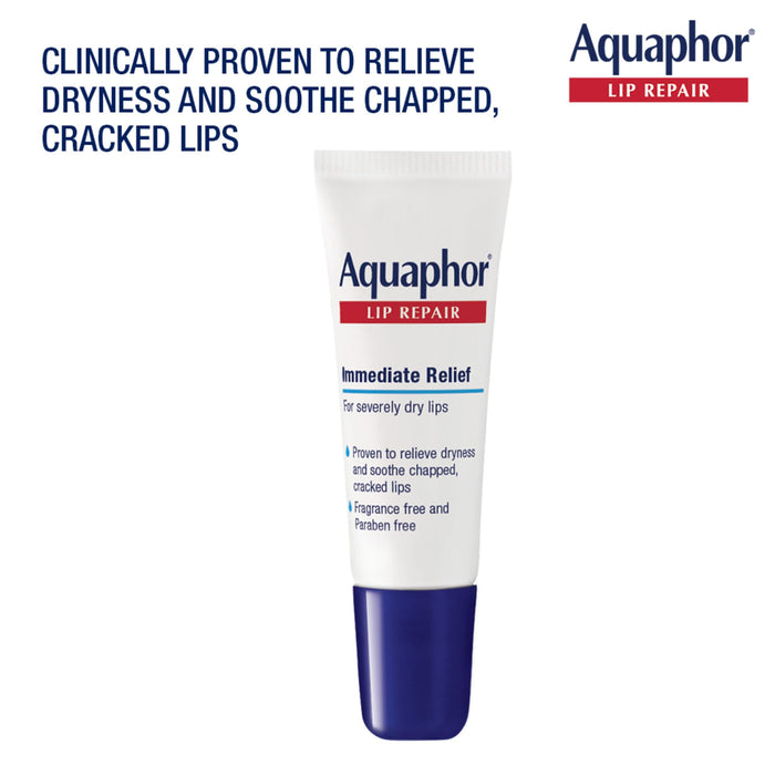 Aquaphor Lip Repair Ointment 0.35 Tube Pack of 2
