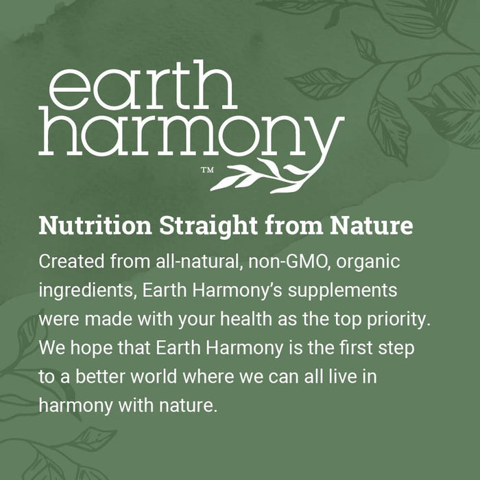 Earth Harmony Pure Magnesium Glycinate 500mg 120 Capsules