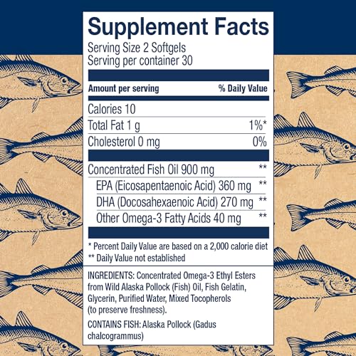 Wiley's Finest Wild Alaskan Fish Oil Easy Swallow Minis 60 Mini Softgels