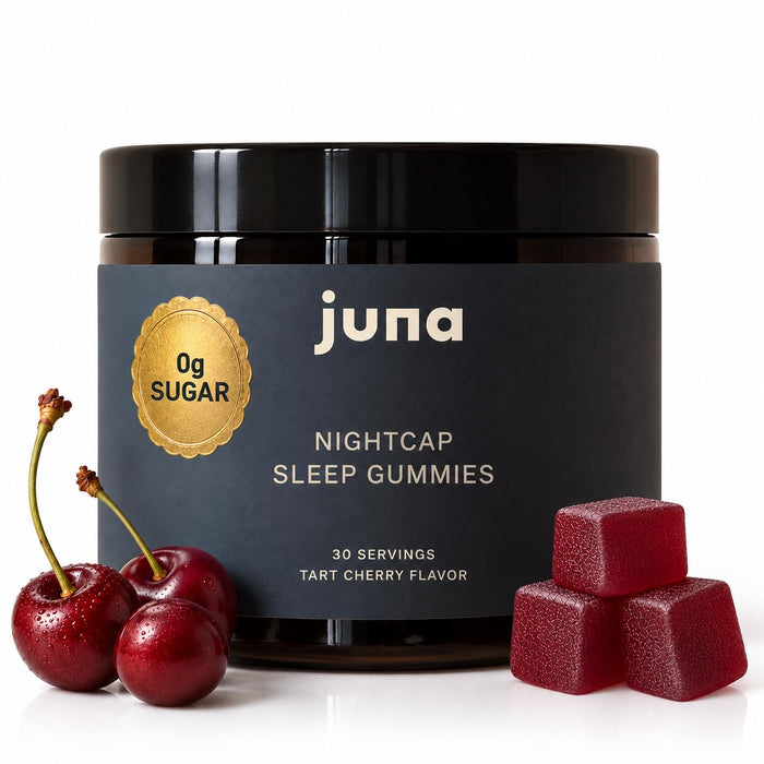 Juna Nightcap Sleep Gummies, Plant-Based Melatonin, Non-Groggy, 0g Sugar