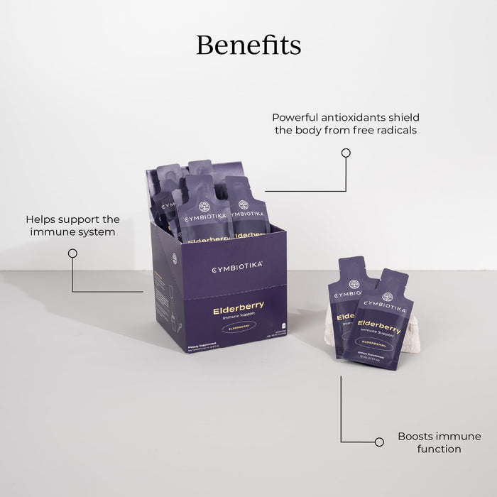 CYMBIOTIKA Adults Elderberry Boost Supplement 26 Serving