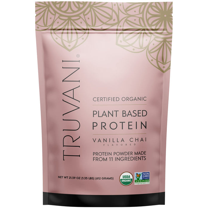 Truvani Plant Based Protein Powder - Vanilla Chai 20 Servings