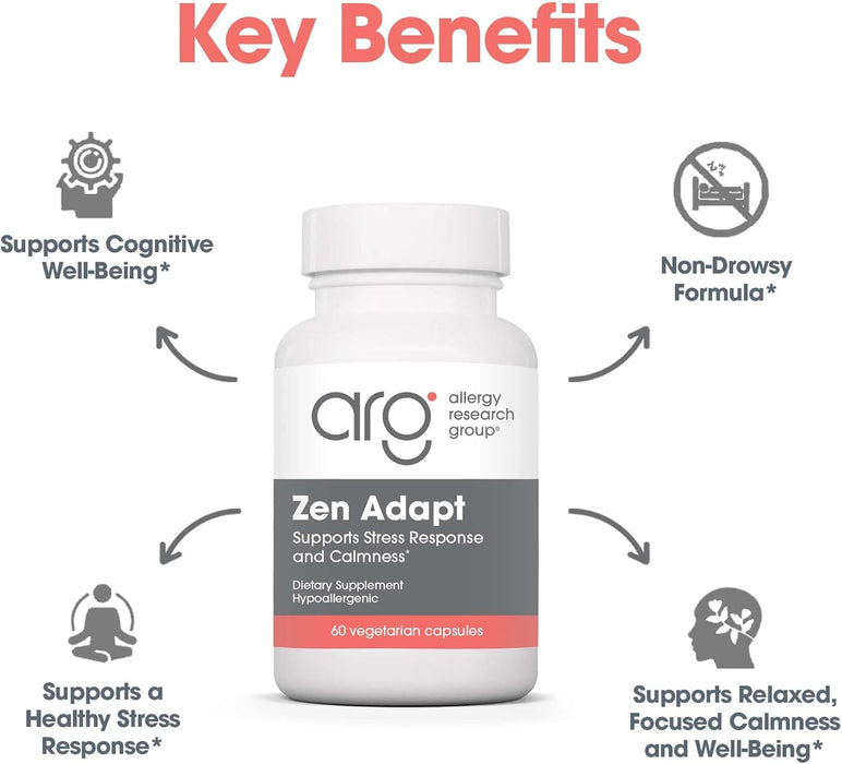 Allergy Research Group Zen Adapt with Sensoril-60 Vegetarian Capsules