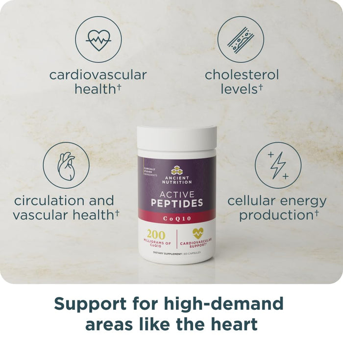 Ancient Nutrition Active Peptides CoQ10 Capsules - 60 capsules