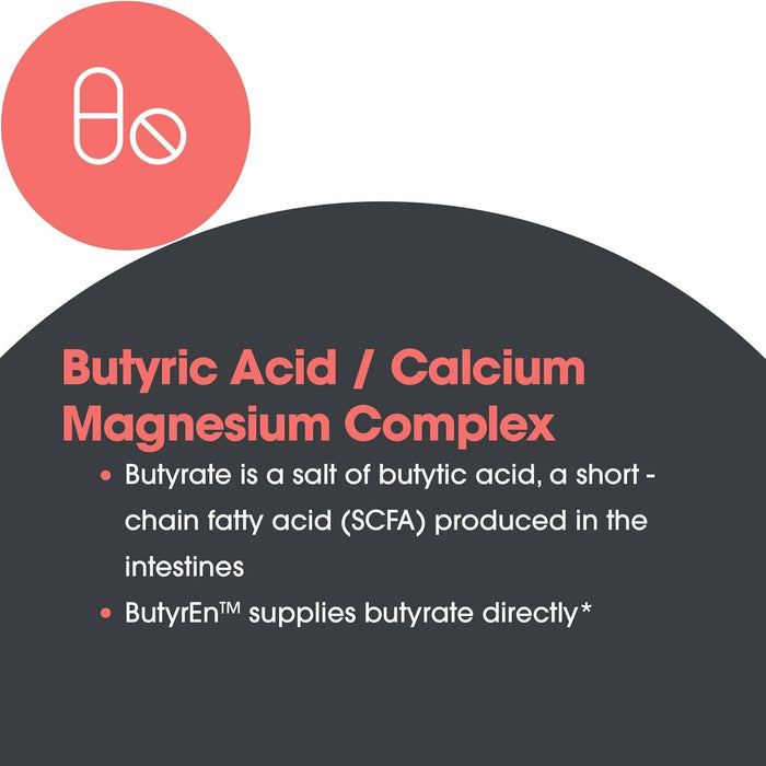 Allergy Research Group - ButyrEn - Butyric Acid - Colon Lining Nutrition - 100 Delayed Release Capsules