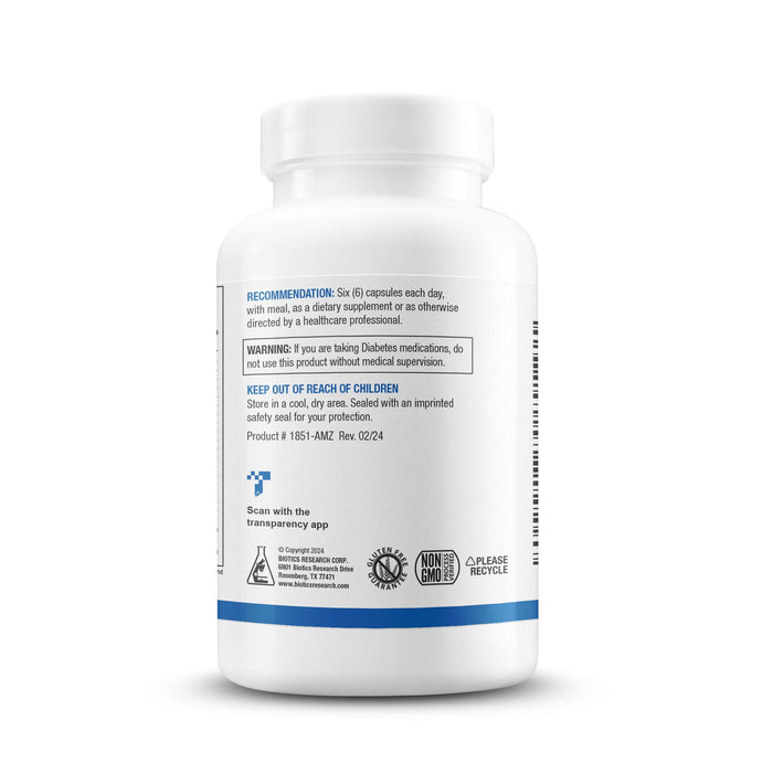 Biotics Research GlucoBalance 180 Capsules