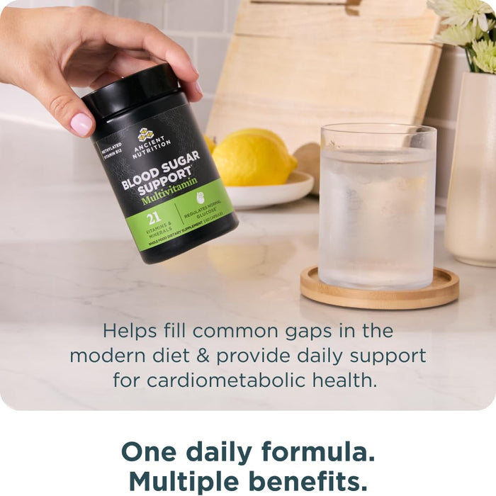 Ancient Nutrition Blood Sugar Support Multivitamin 60 Capsules