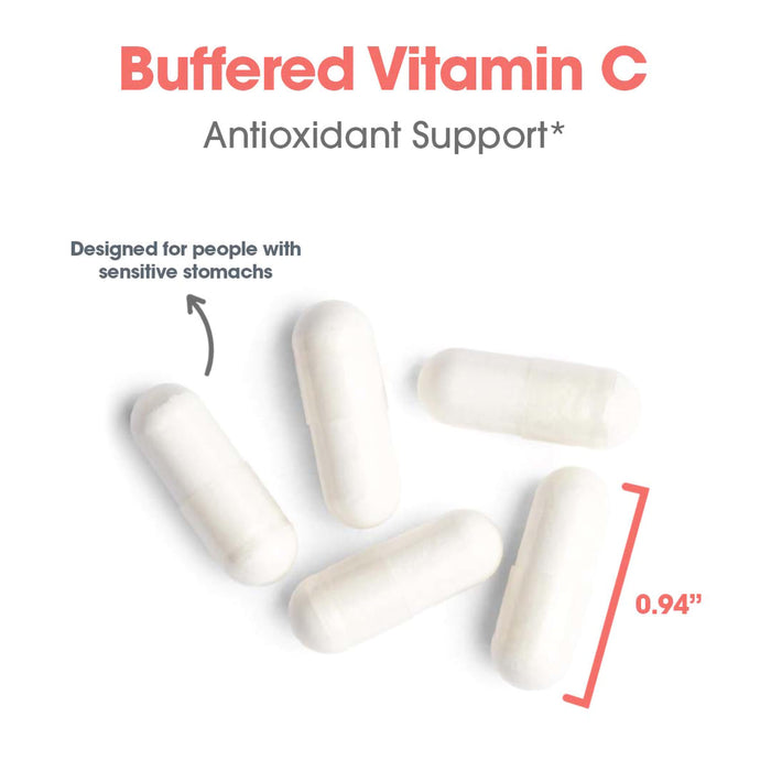 Allergy Research Group - Buffered Vitamin C - Antioxidant, Calcium/Mag - 120 Veg Capsules