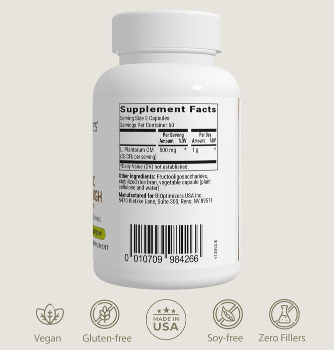 BiOptimizers P3-OM Proteolytic Prebiotics & Probiotics 60 Veg Caps