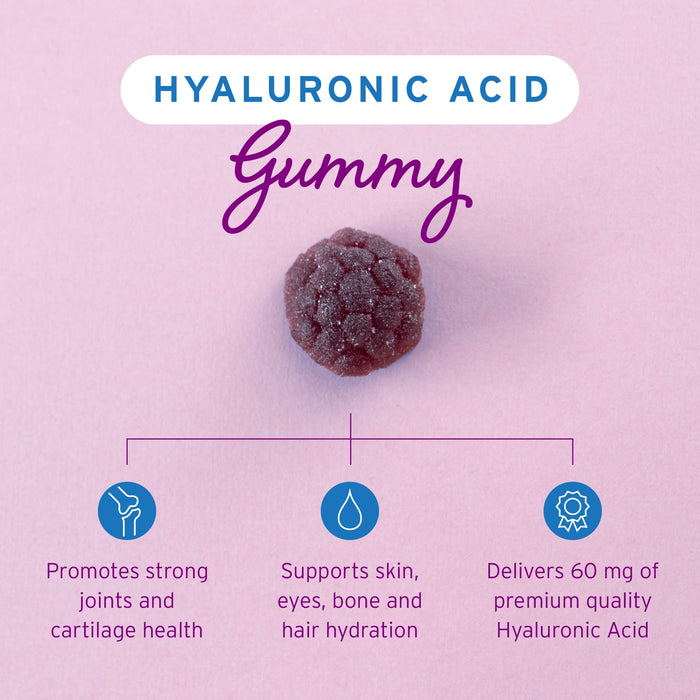 Hyalogic Chewy HA Gummies 60 ct Mixed Berry Flavor