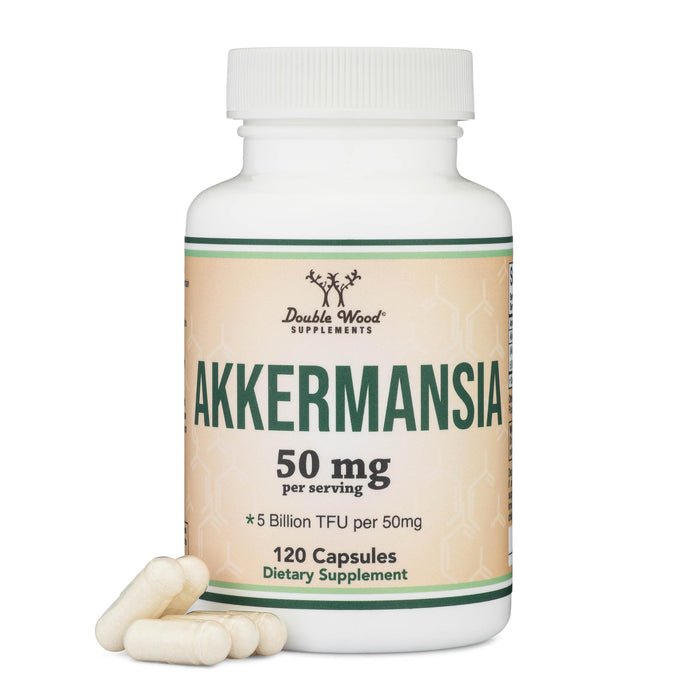 Double Wood Supplements Akkermansia 60 Capsules, 50mg per Serving