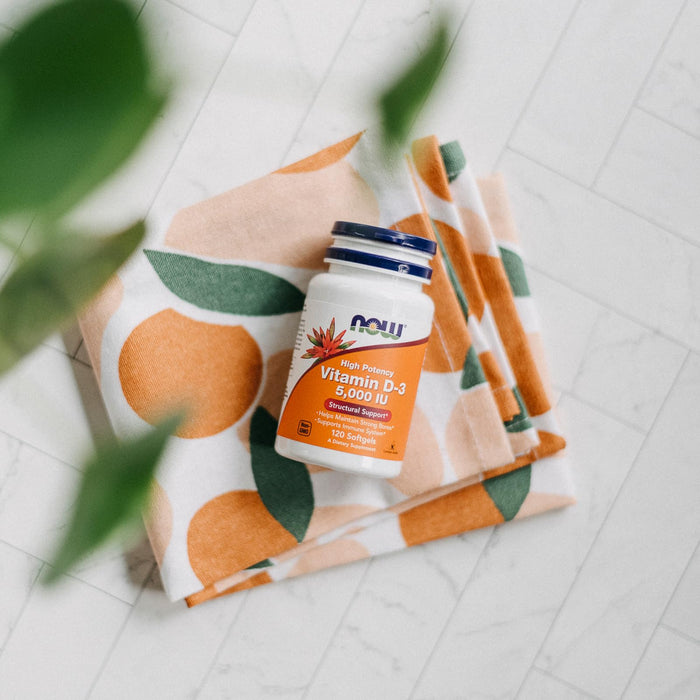 NOW Vitamin D-3 5,000 IU 120 Softgels