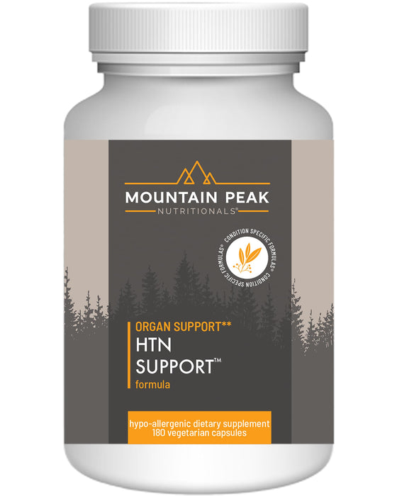 Mountain Peak Nutritionals HTN Blood Pressure Support Supplement for Heart & Circulation Health - 180 Vegetarian Capsules