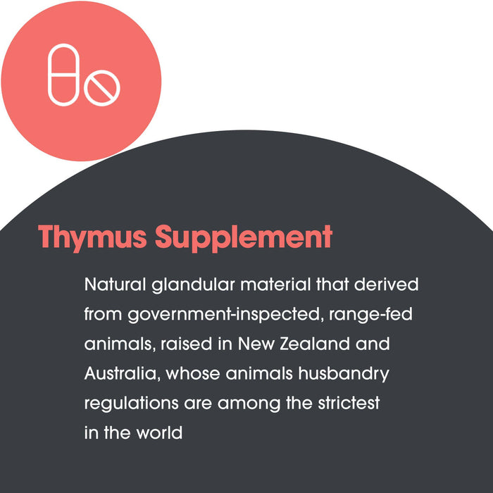 Allergy Research Group - Thymus - Natural Glandular, Immune Support - 75 Veg caps