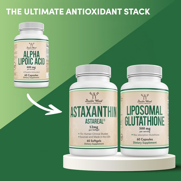 Double Wood Alpha Lipoic Acid 600mg per Serving - 60 Capsules