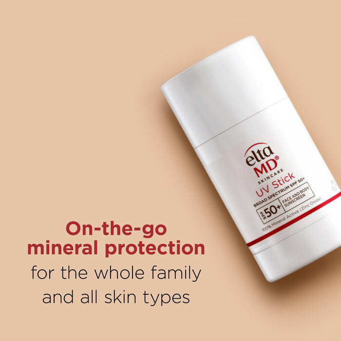 EltaMD UV Stick Sunscreen for Face and Body, Mineral SPF 50+ Sensitive Skin, 1.3 oz