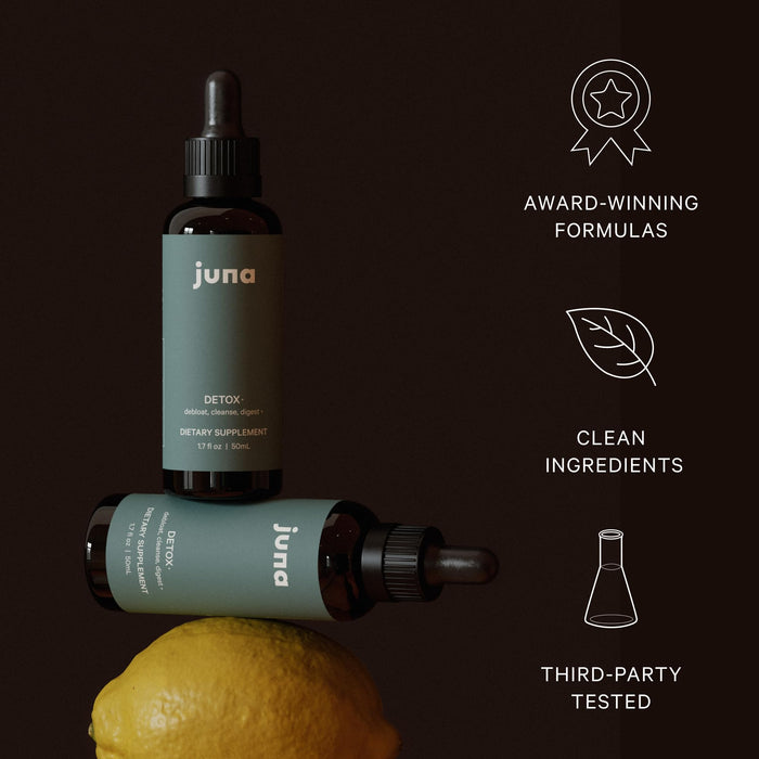 Juna Liquid Chlorophyll Detox Drops, Lemon & Mint Flavor, 3X Strength