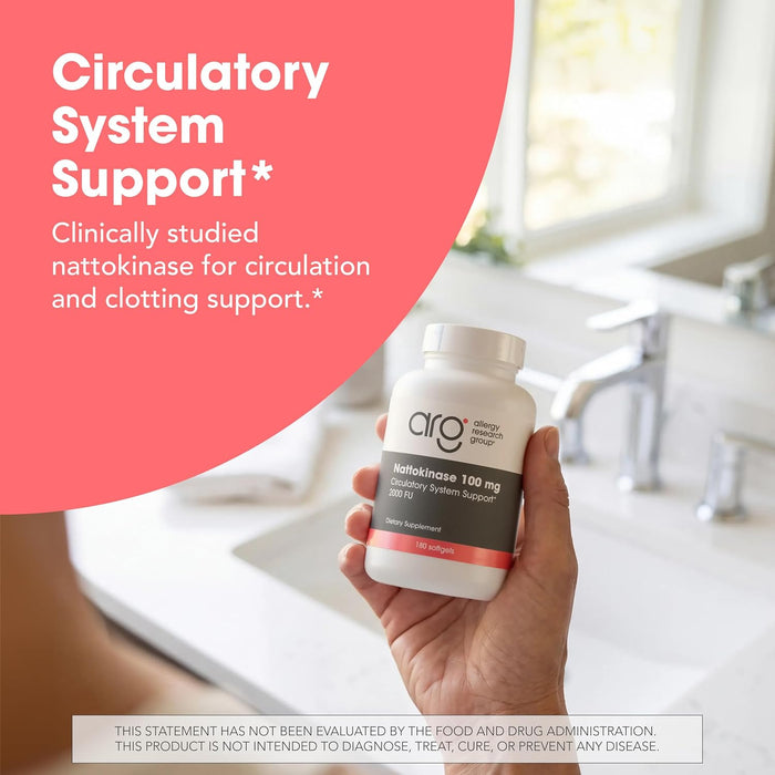 Allergy Research Group Nattokinase NSK-SD 100mg 180 Softgels