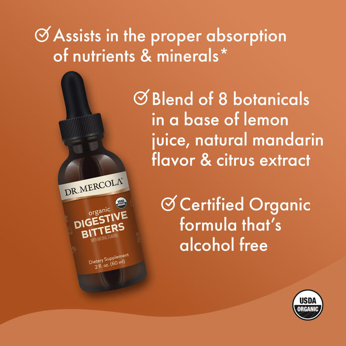 Dr. Mercola Organic Digestive Bitters 2 fl oz.