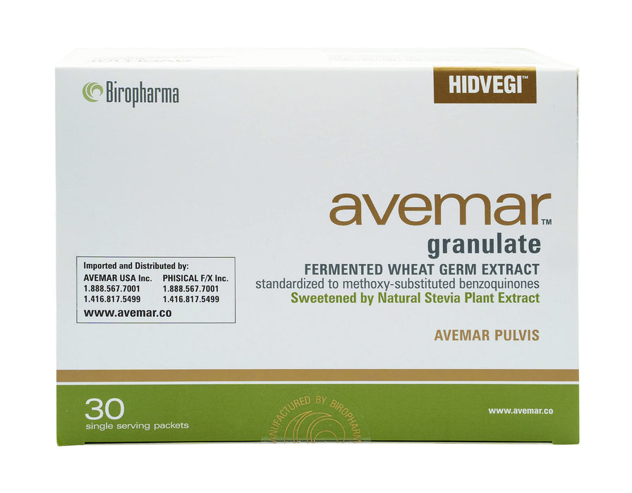 Avemar Fermented Wheat Germ Extract - Authentic Natural Stevia Granulate 30 Sachets