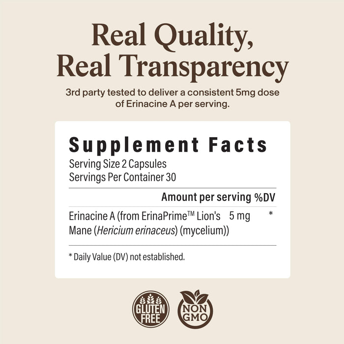 Real Mushrooms Real Mycelium – 60 Capsules