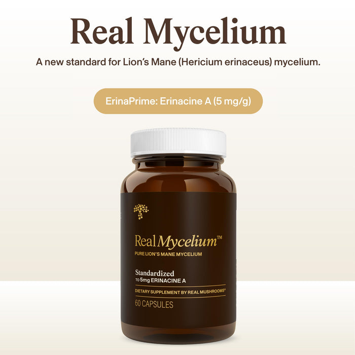 Real Mushrooms Real Mycelium – 60 Capsules