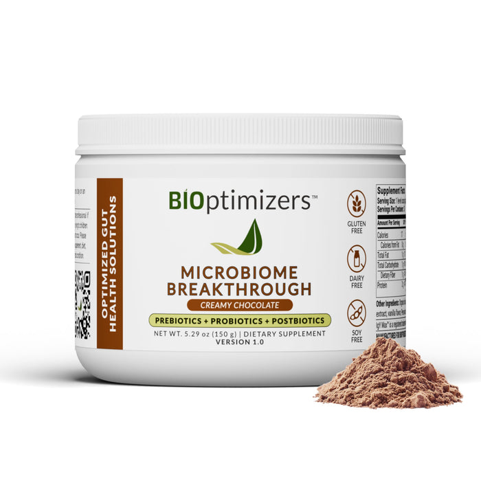 Microbiome Breakthrough Gut Support Powder Chocolate Flavor - 30 Servings