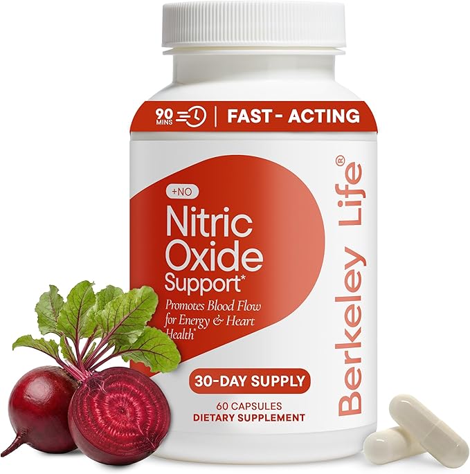 Berkeley Life Nitric Oxide Booster & Support 60 Caps