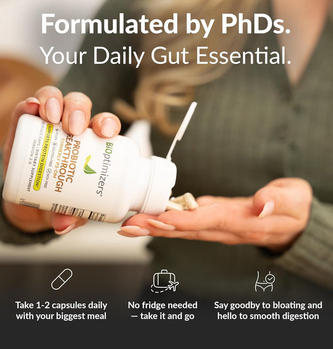 BiOptimizers P3-OM Proteolytic Prebiotics & Probiotics 60 Veg Caps