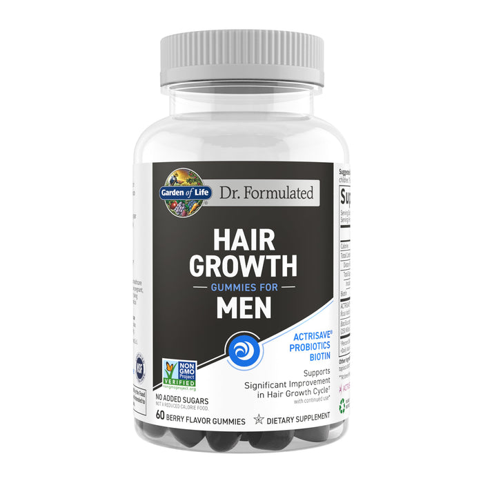 Garden of Life Dr. Formulated Hair Growth Gummies for Men 60 Count