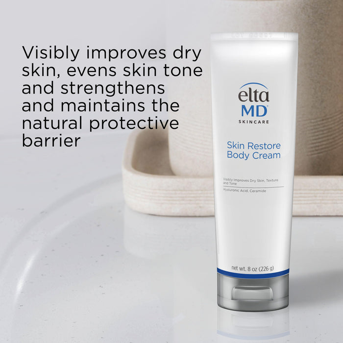 EltaMD Skin Restore Body Cream, Fragrance-Free Lotion, 8 oz Tube