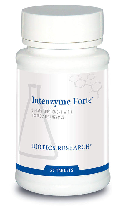 BIOTICS RESEARCH Intenzyme Forte™ Proteolytic Pancreatic Enzymes – 50 Tabs