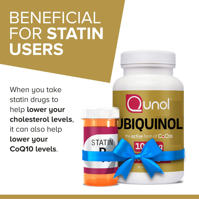 Qunol Ubiquinol 100mg, 120 count Active Form of Coq10