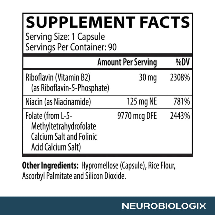 Neurobiologix Methyl Folate Plus 90 Capsules