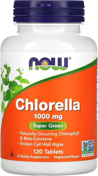 NOW Supplements, Chlorella 120 Tabletten 1000 mg