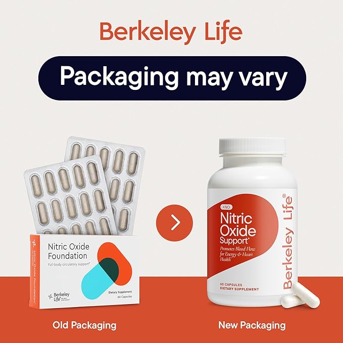 Berkeley Life Nitric Oxide Booster & Support 60 Caps