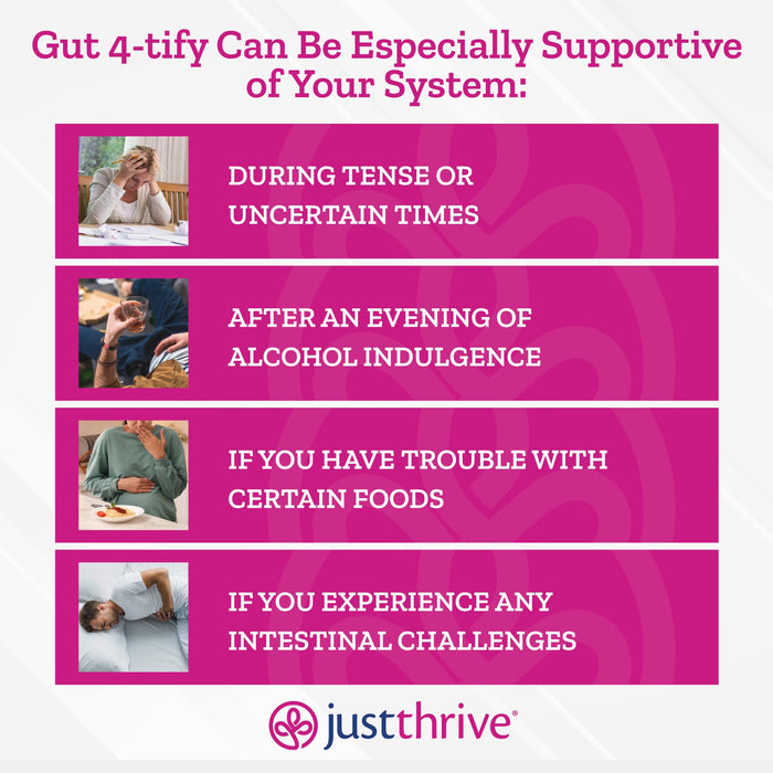 Just Thrive Gut 4-tify 90 Vegetable Capsules