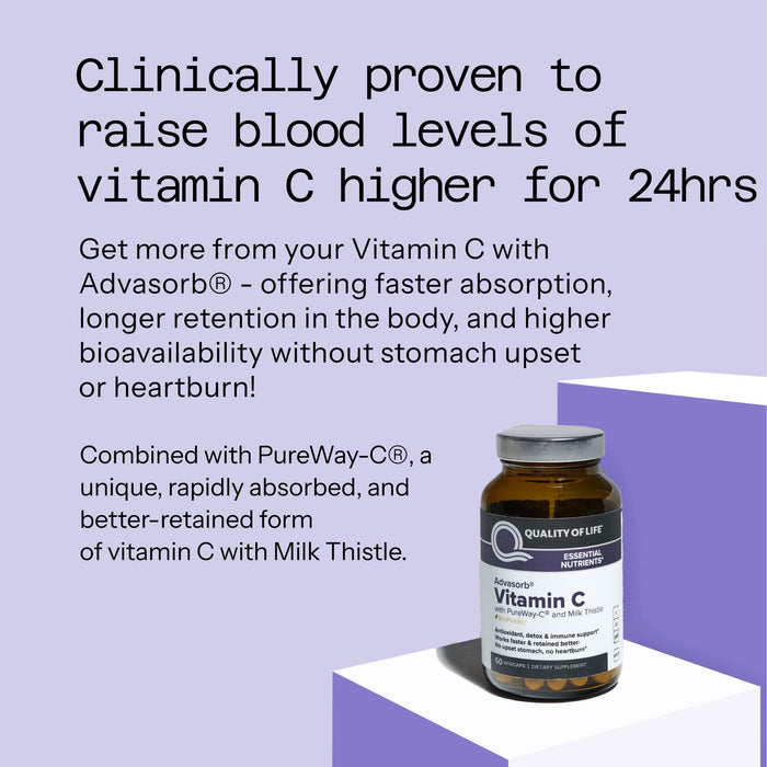 Quality of Life - Advasorb® Vitamin C Supplement - 60 Vegicaps