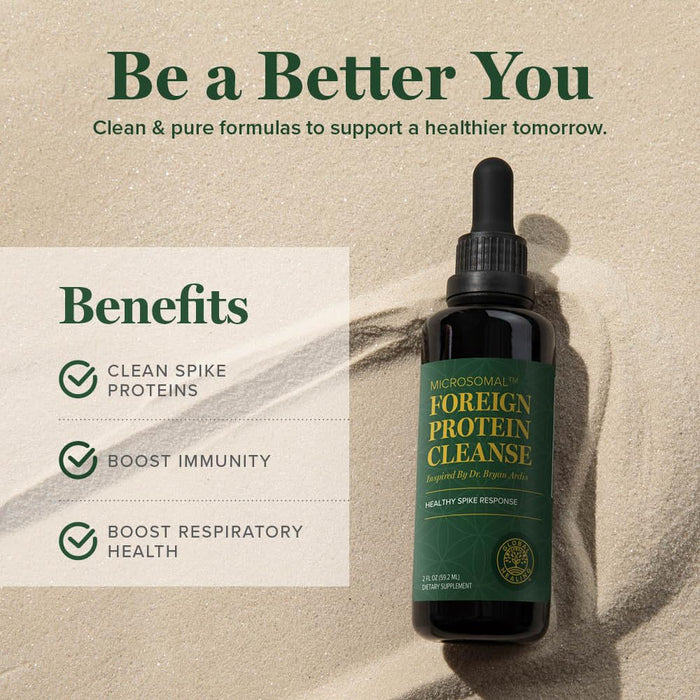 Global Healing Center - Foreign Protein Cleanse (Spike Protein Detox) 2 Fl Oz