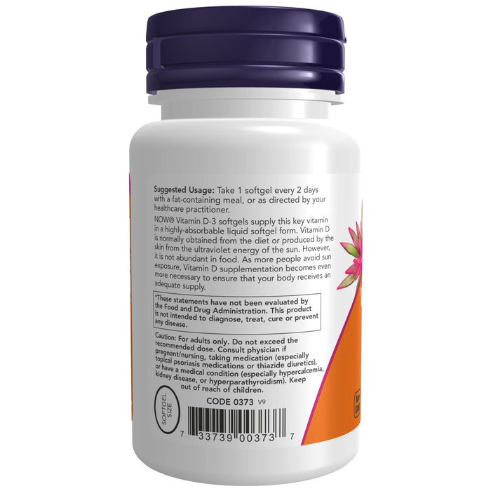 NOW Foods Vitamin D-3 5,000 IU 240 Softgels